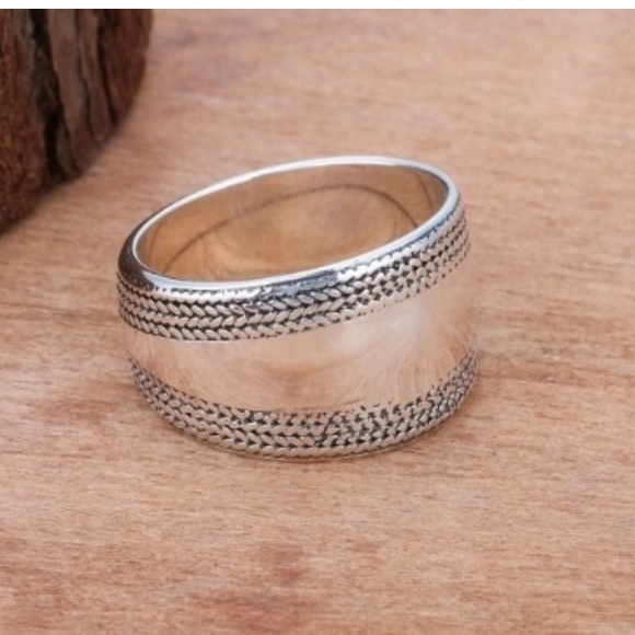STERLING SILVER SIMPLE BOHO RING - Picture 3 of 8